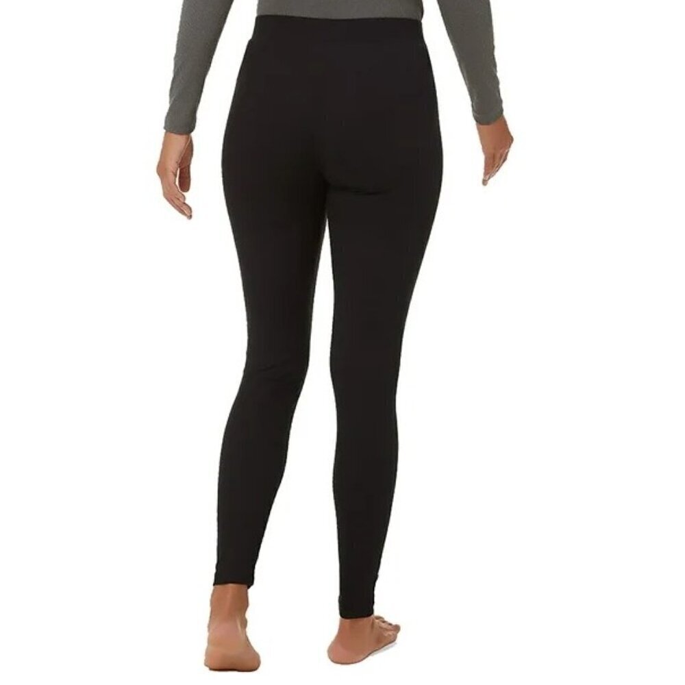 *32 Degrees Women's Midweight Rib Leggings with pockets - Picture 2 of 2